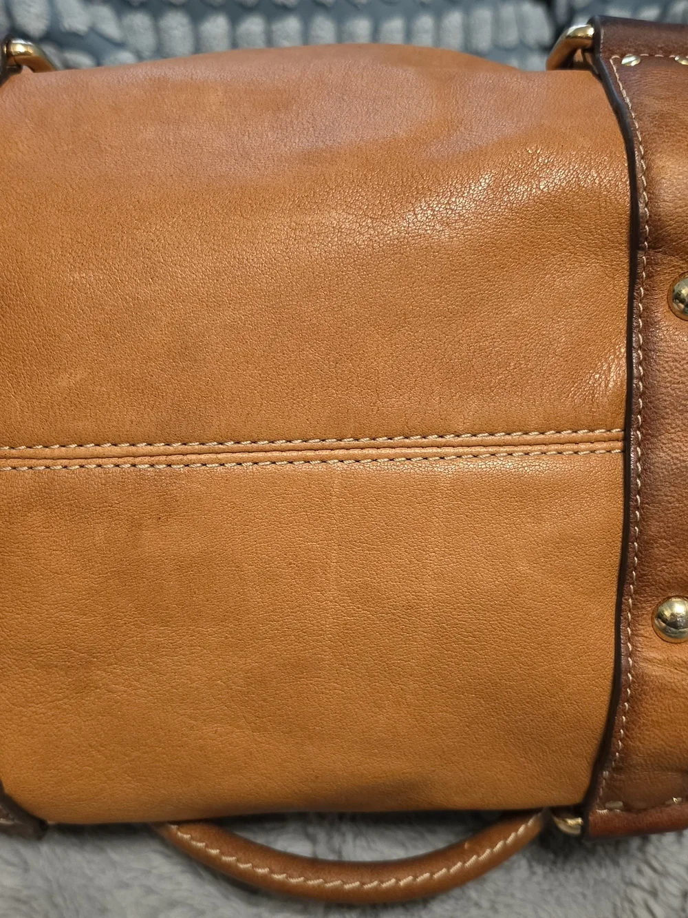 Michael Kors Tan Leather Satchel Bag